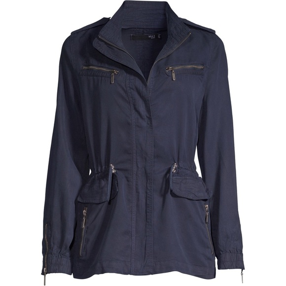 Max Jeans Navy Anorak Jacket - Picture 2 of 11